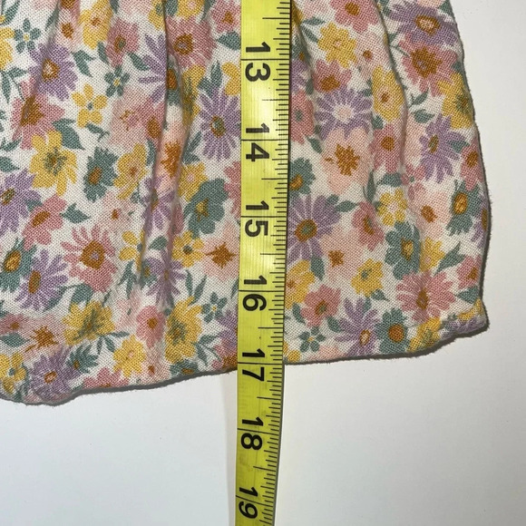 American Eagle Multicolor Ditsy Floral Print Smock Multi-way Cropped Top Xsmall - Picture 8 of 11